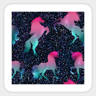 Galaxy unicorn Sticker